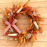 Traditional Fall Harvest Wreath(made to order)