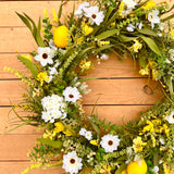 Lemon and wildflower wreath (made to order)