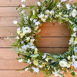 White Wildflower Wreath (Made to order)