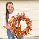 Fall Harvest Wreath (made to order)