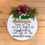 *PERSONALIZED* Jolliest Bunch Door Hanger (made to order)