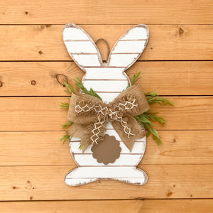 16” shiplap wood bunny hanger (made to order)