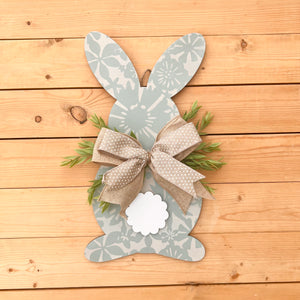 16” sage green wood bunny hanger (ready to ship)