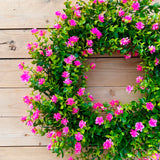 Neon Pink Boxwood Wreath (made to order)