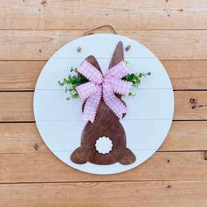 White Shiplap Bunny Hanger (made to order)