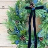 Pine and Blueberries Winter wreath (made to order)