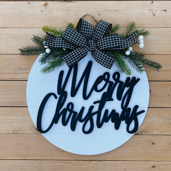 Shiplap Merry Christmas in Black (made to order)