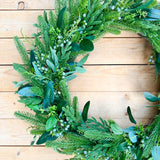 Evergreen and Juniper Wreath(made to order)