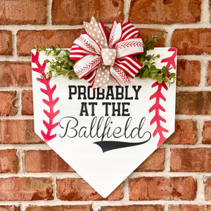 Baseball Door Hanger (ready to ship)