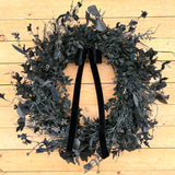 Black and Batty Wreath (ready to ship)