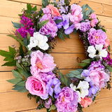 Spring Floral Wreath (made to order)