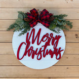 16” 3D Shiplap Merry Christmas in Red (made to order)