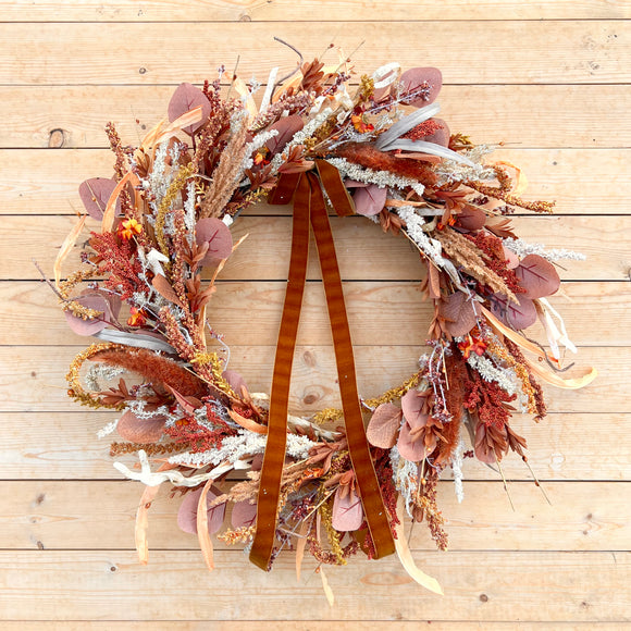 Fall Harvest Wreath (made to order)