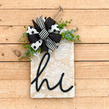 Floral themed door tag (ready to ship)