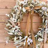 Boho Fall Wildflower Wreath (made to order)