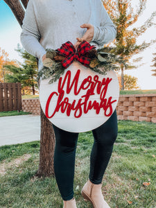 16” 3D Shiplap Merry Christmas in Red (made to order)