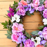 Spring Floral Wreath (made to order)