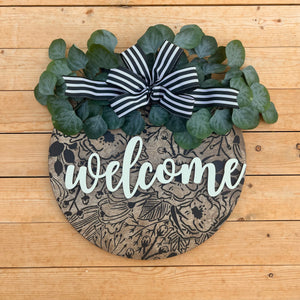 16” Welcome Door hanger (ready to ship)