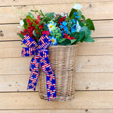 Patriotic hanging basket (ready to ship)