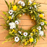 Lemon and wildflower wreath (made to order)