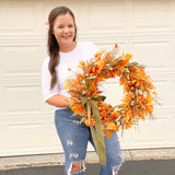 Fall Foliage Wreath (made to order)