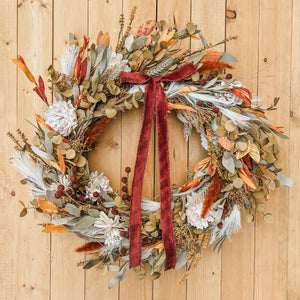 Modern Boho Fall Wreath (made to order)