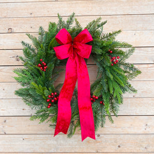 Evergreen Christmas Wreath (made to order) **SELECT YOUR SIZE**