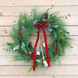 WREATH ADD ON ONLY: MEDIUM GOLD BELLS