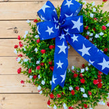 Patriotic boxwood wreath (made to order)