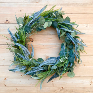 Mixed Eucalyptus Greenery Wreath (Made to Order)