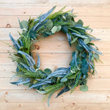 Mixed Eucalyptus Greenery Wreath (Made to Order)