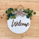 16” 3D “welcome” Brick Style Door Hanger (Made to Order)