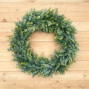 Frosted Boxwood Wreath (Made to Order)