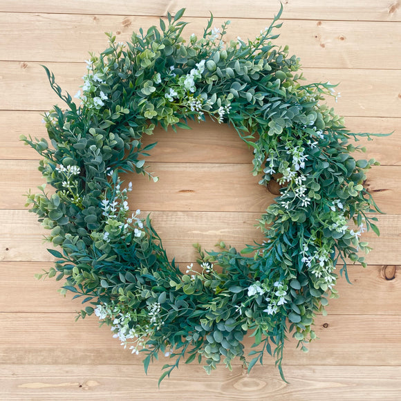 Spring/Everyday Greenery Wreath (Made to Order)