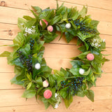 Peaches and Blueberries Wreath (Made to Order)