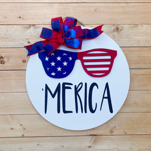 16” 3D “Merica” Door Hanger (Made to Order)