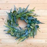 Mixed Eucalyptus Greenery Wreath (Made to Order)